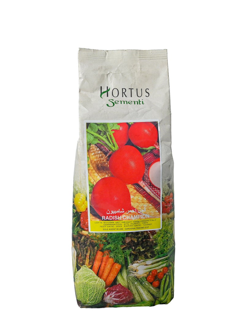 بذور فجل تشيري بيل / جودة ممتازة F1 / مناسبة لمناخ الإمارات العربية المتحدة / بذور لزراعة الحدائق المنزلية / صنع في إيطاليا